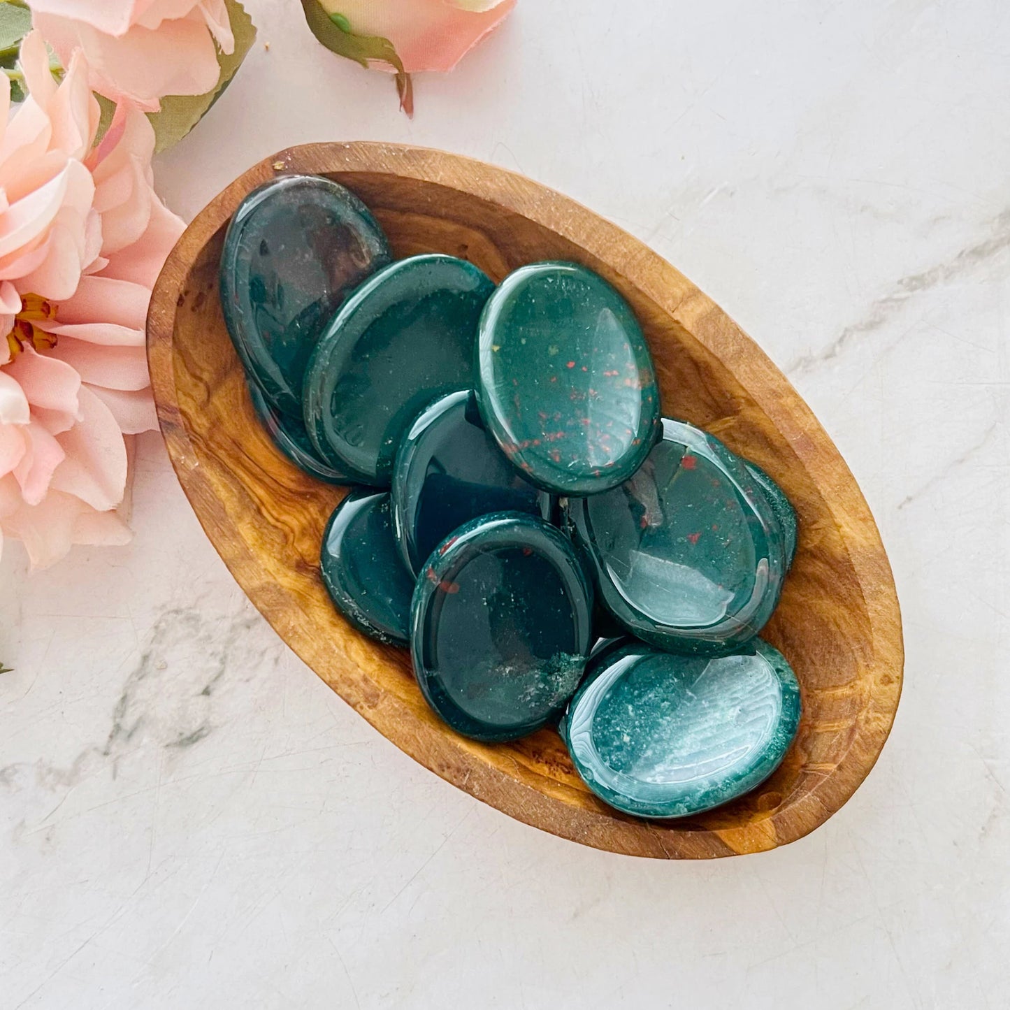 Bloodstone Worry Stone