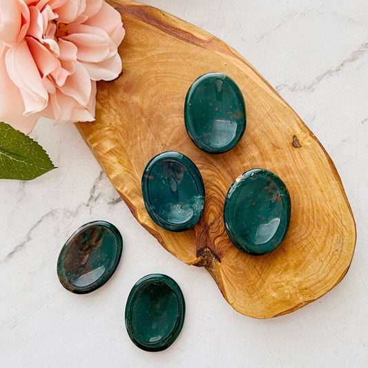 Bloodstone Worry Stone