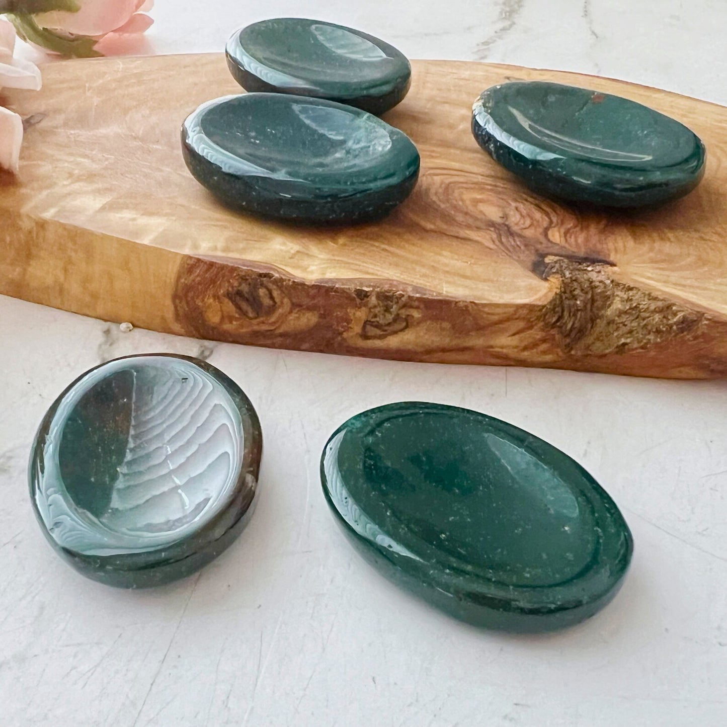 Bloodstone Worry Stone