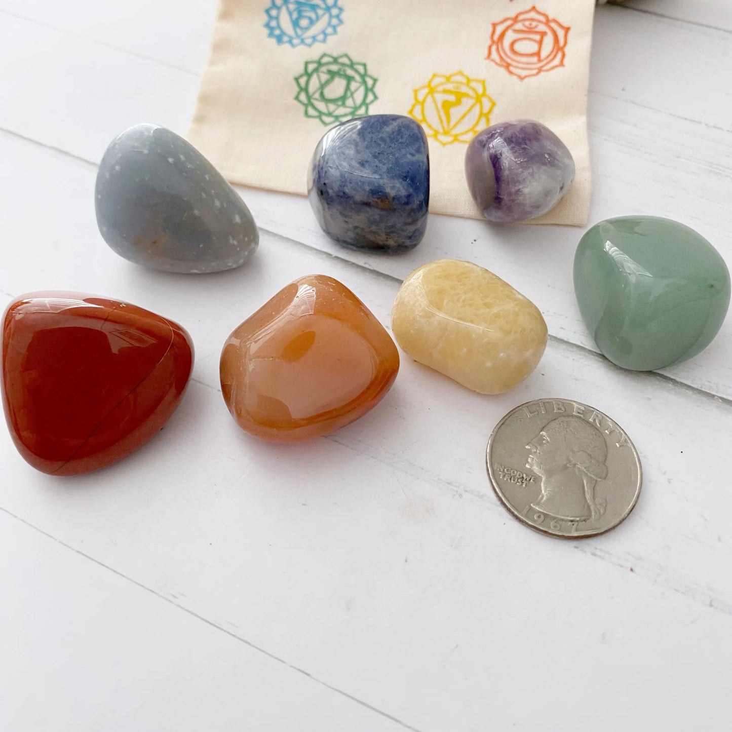 7 Chakra Tumbled Crystal Beginner Kit