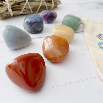 7 Chakra Tumbled Crystal Beginner Kit