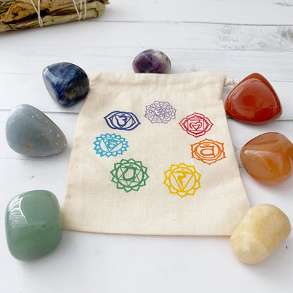 7 Chakra Tumbled Crystal Beginner Kit