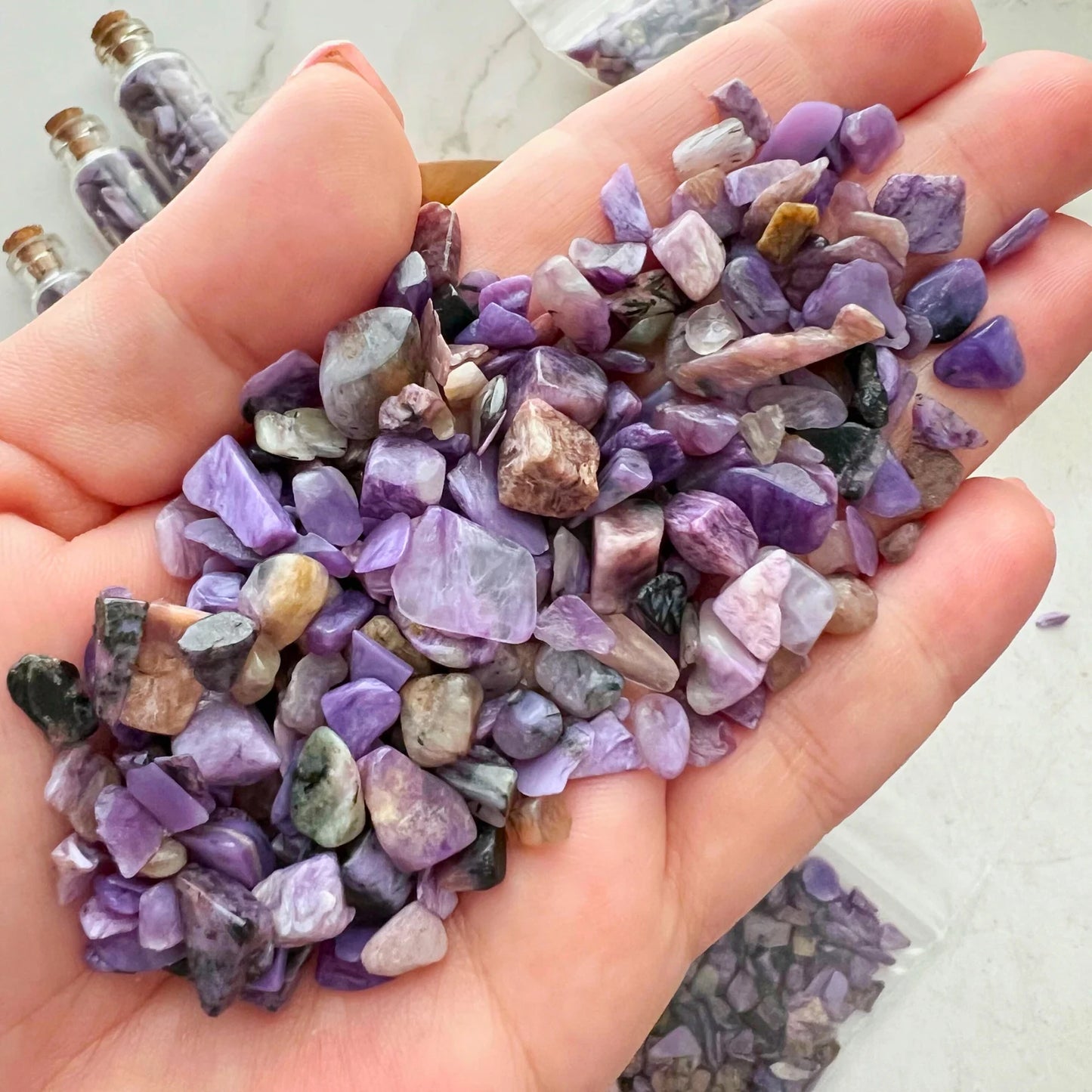 Charoite Crystal Chips