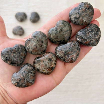 1" Mini Sodalite Syenite Heart