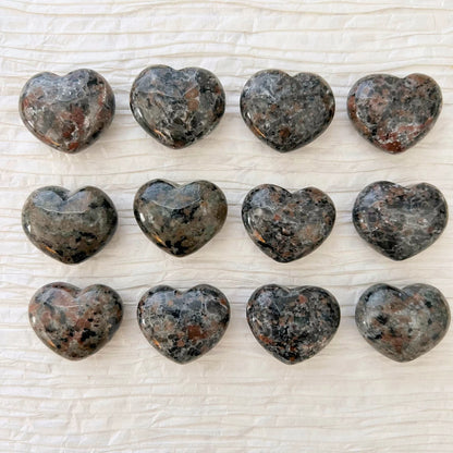 1" Mini Sodalite Syenite Heart