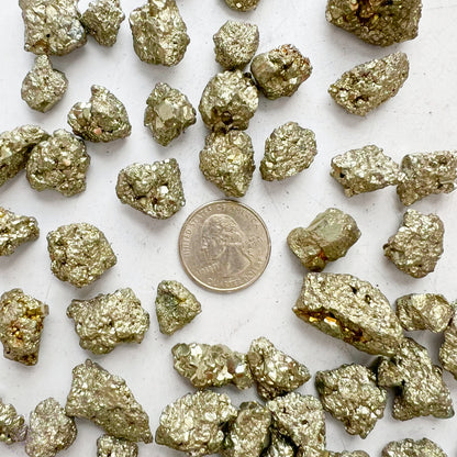 12-18mm Pyrite Crystal Chips