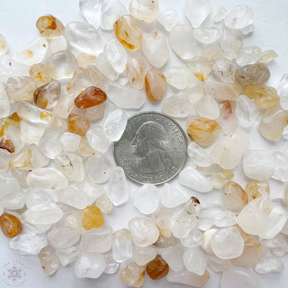 Golden Healer Quartz Crystal Chips