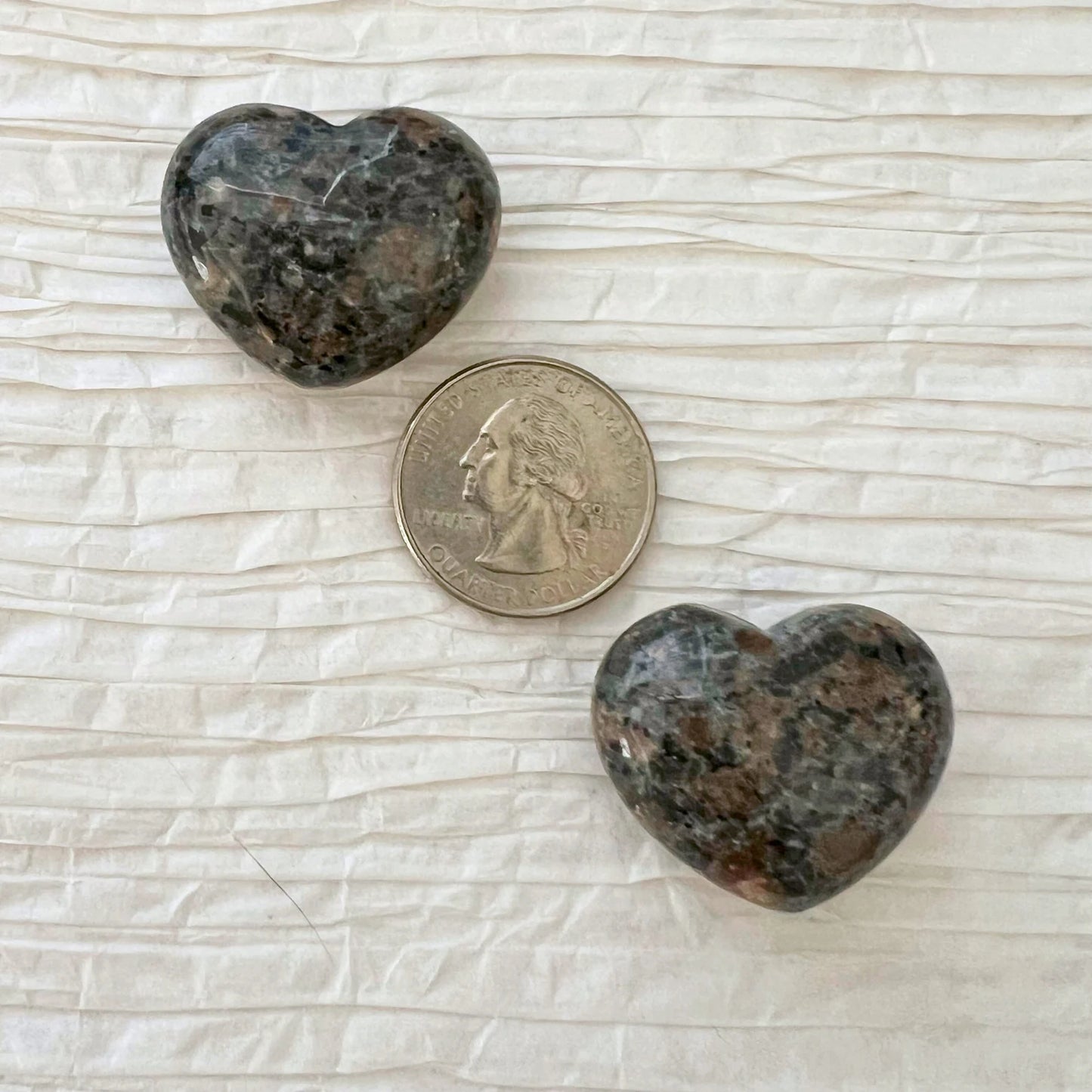 1" Mini Sodalite Syenite Heart