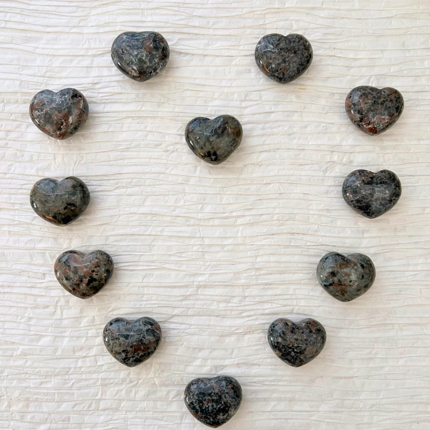 1" Mini Sodalite Syenite Heart