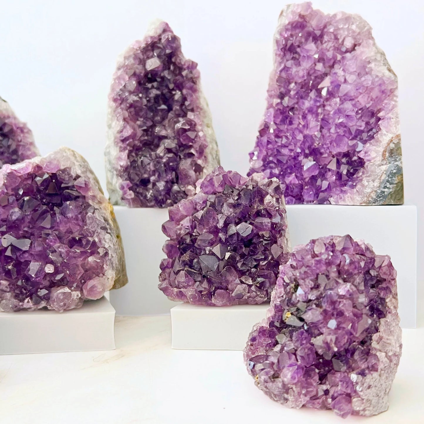 Large Amethyst Clusters (Cut Base)