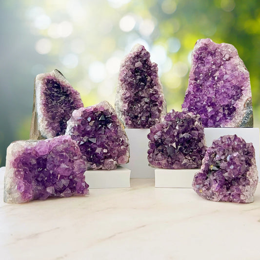 Large Amethyst Clusters (Cut Base)