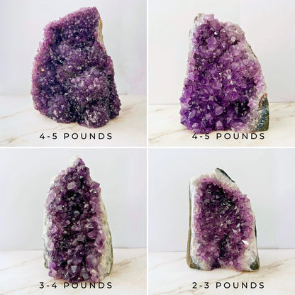 Large Amethyst Clusters (Cut Base)