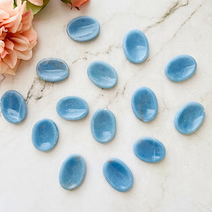 Angelite Worry Stone