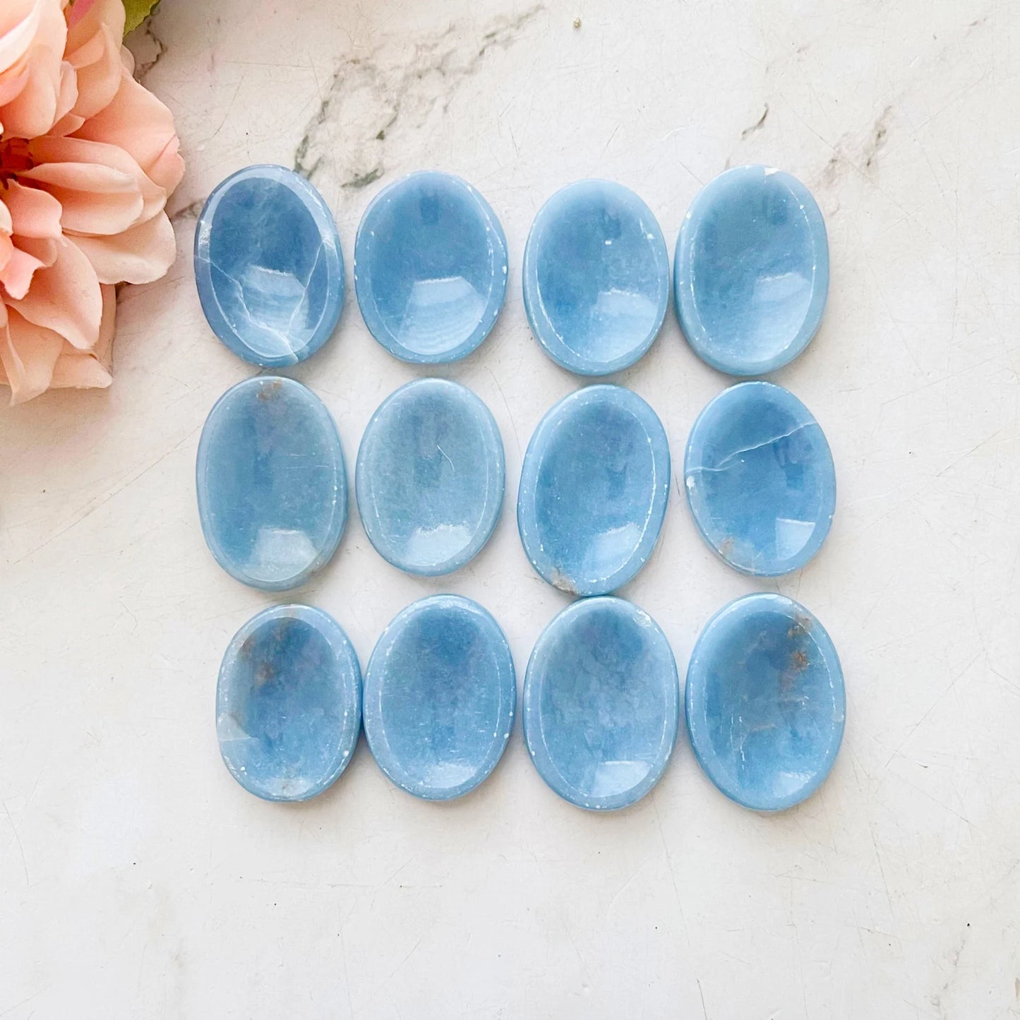 Angelite Worry Stone