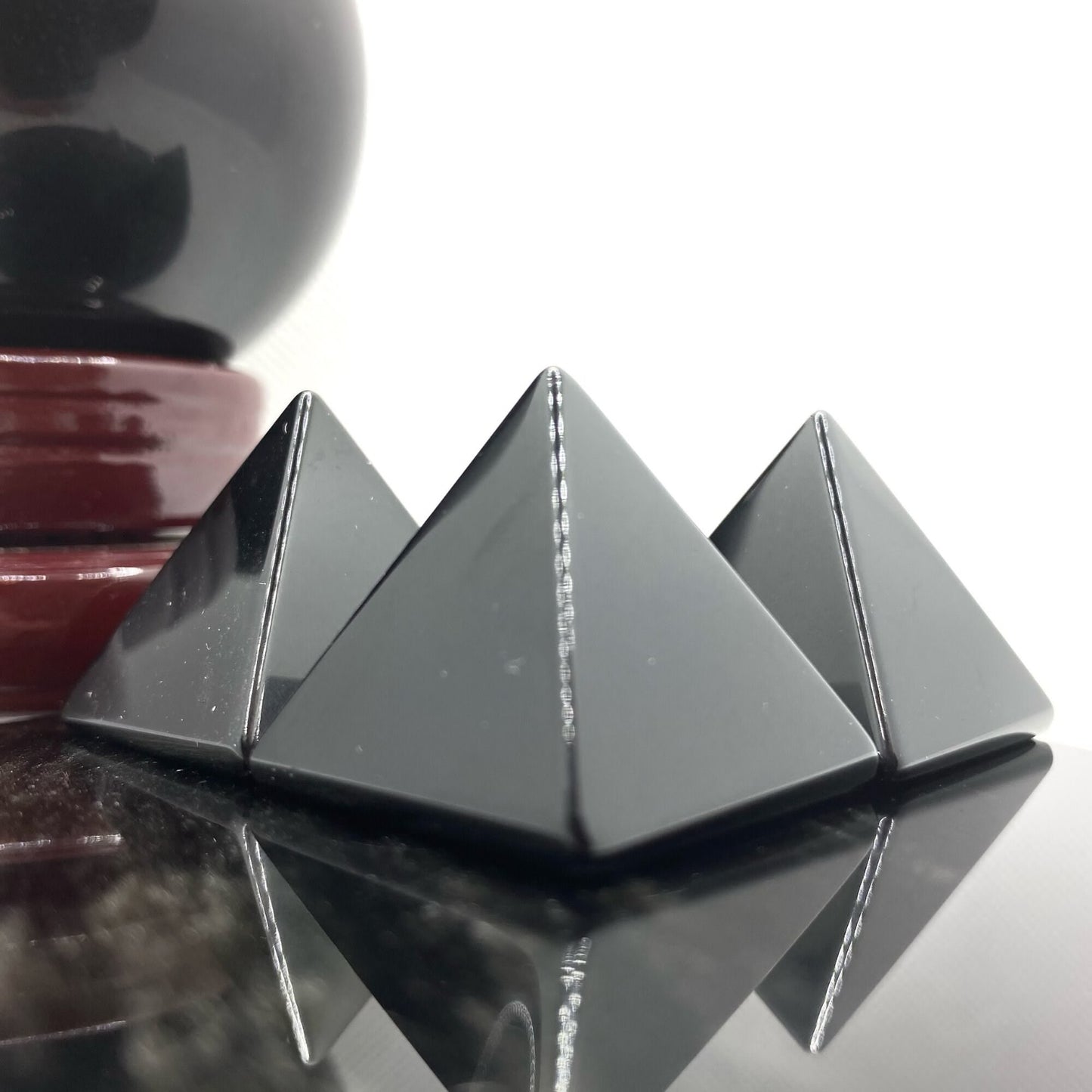 1" Mini Obsidian Pyramid