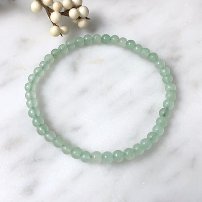 4mm Green Aventurine Beaded Bracelet