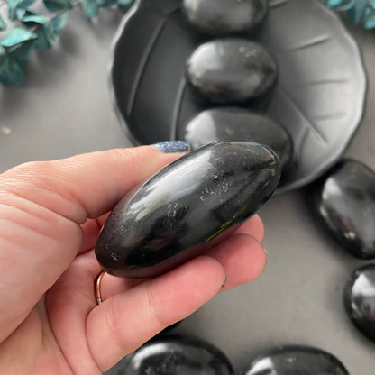 Black Tourmaline Palm Stone