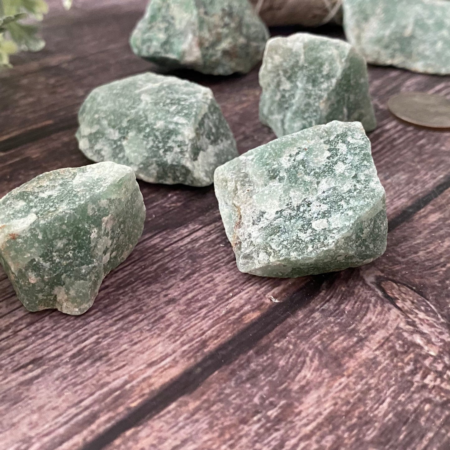 Raw Green Aventurine Stones