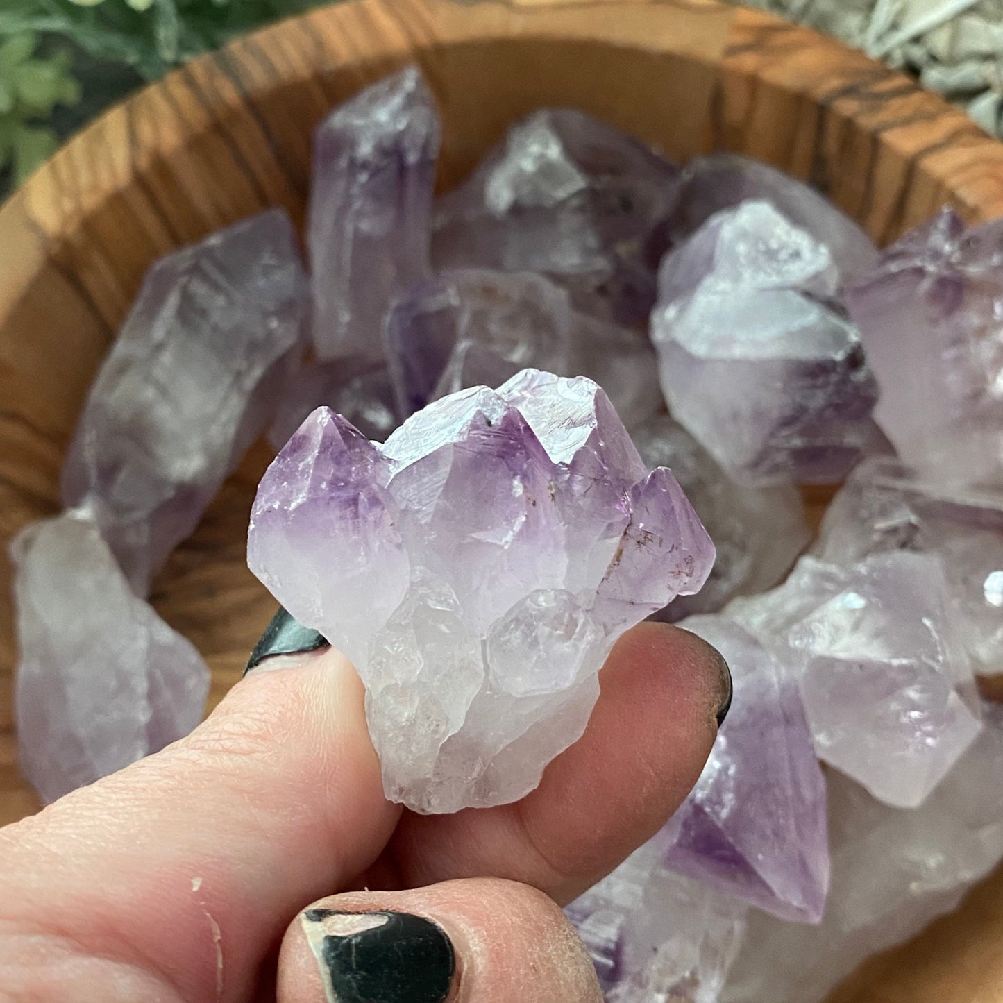 1-2" Raw Amethyst Points