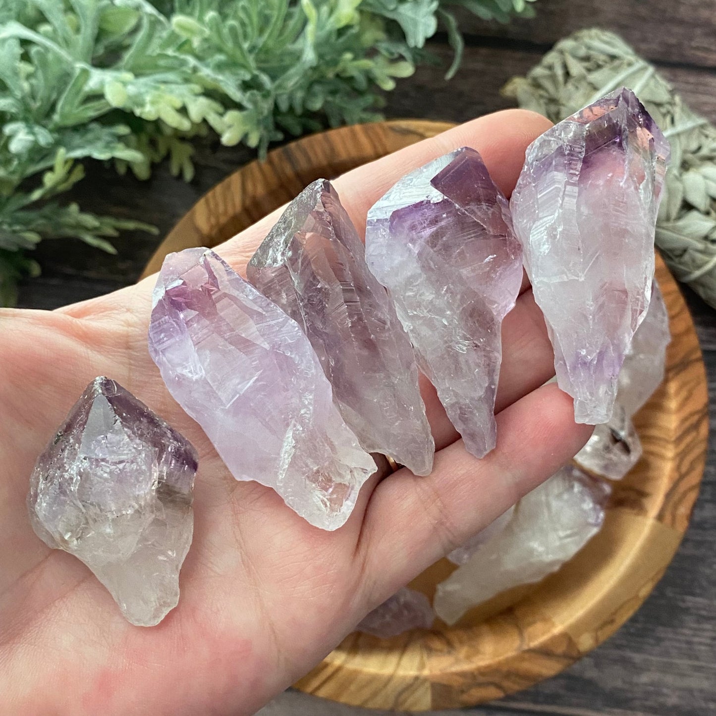 1-2" Raw Amethyst Points