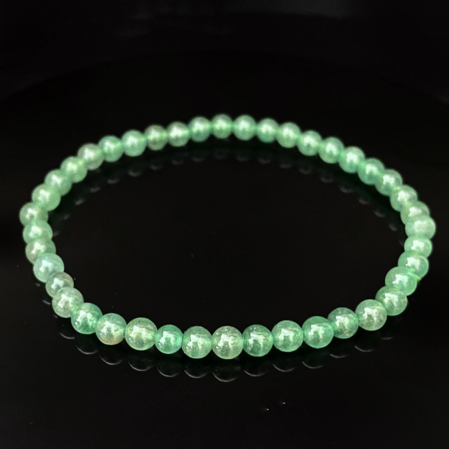 4mm Green Aventurine Beaded Bracelet