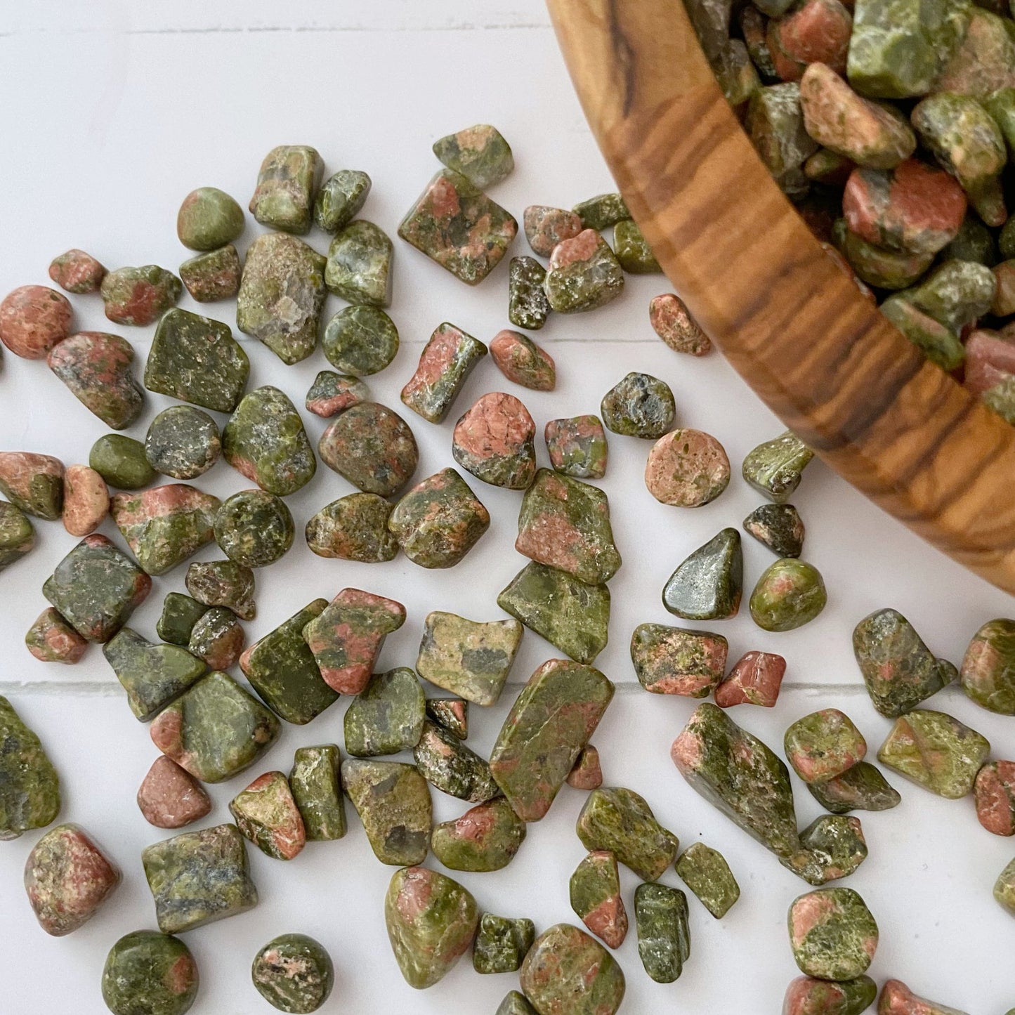 Unakite Crystal Chips