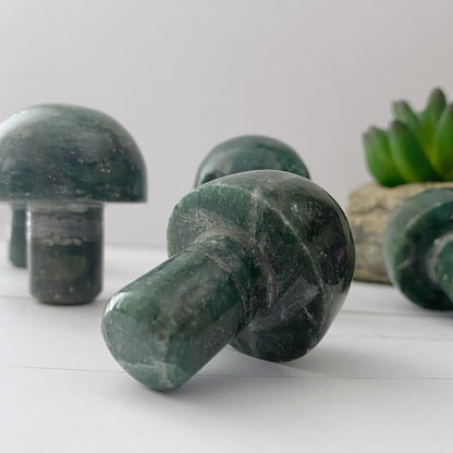 2" Green Aventurine Mushroom Massager