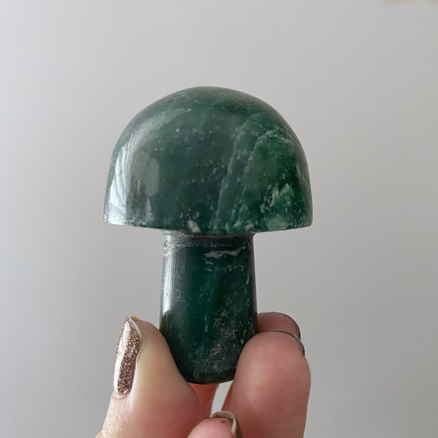 2" Green Aventurine Mushroom Massager