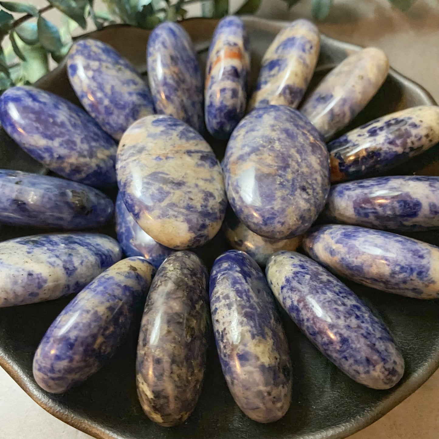 Sodalite Palm Stone