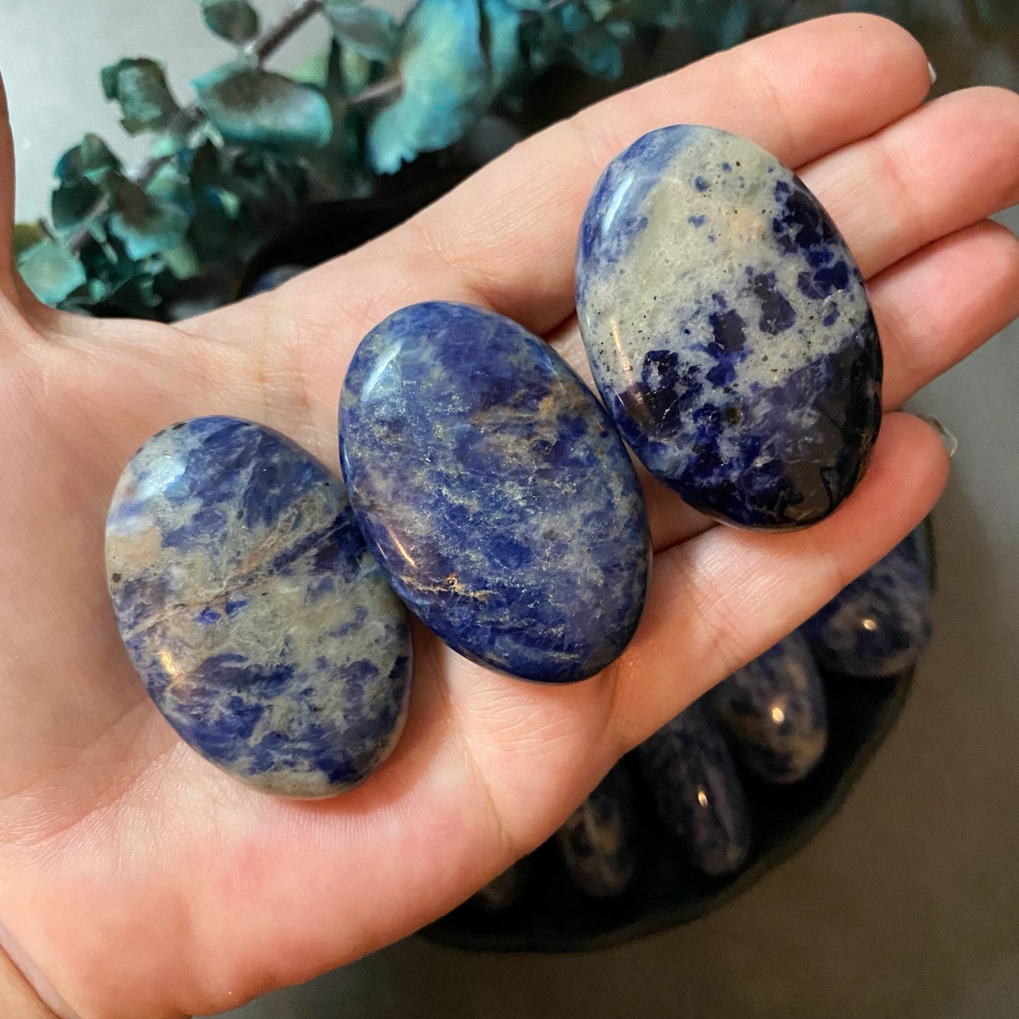 Sodalite Palm Stone