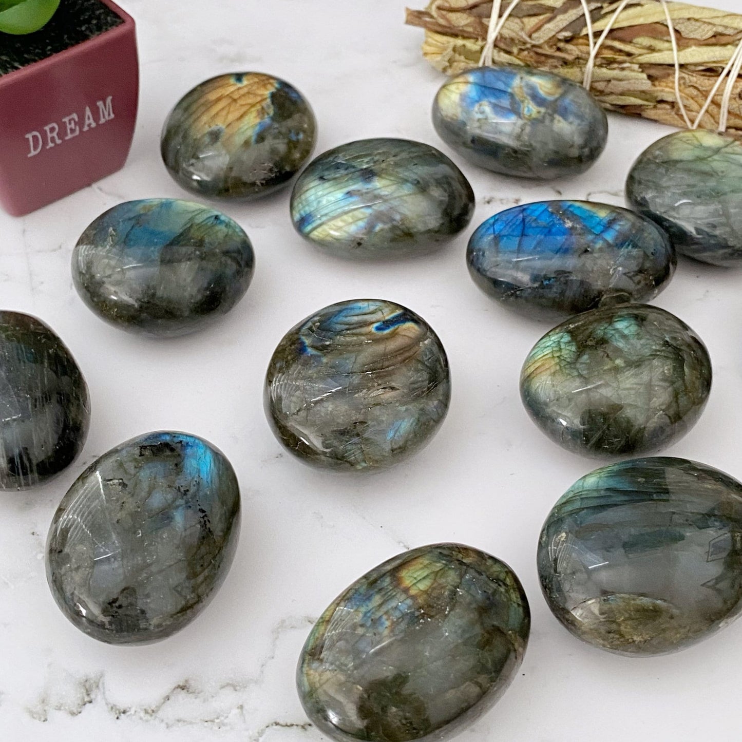 2.5" Labradorite Palm Stone