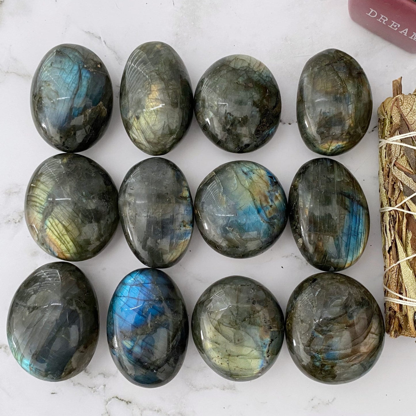 2.5" Labradorite Palm Stone