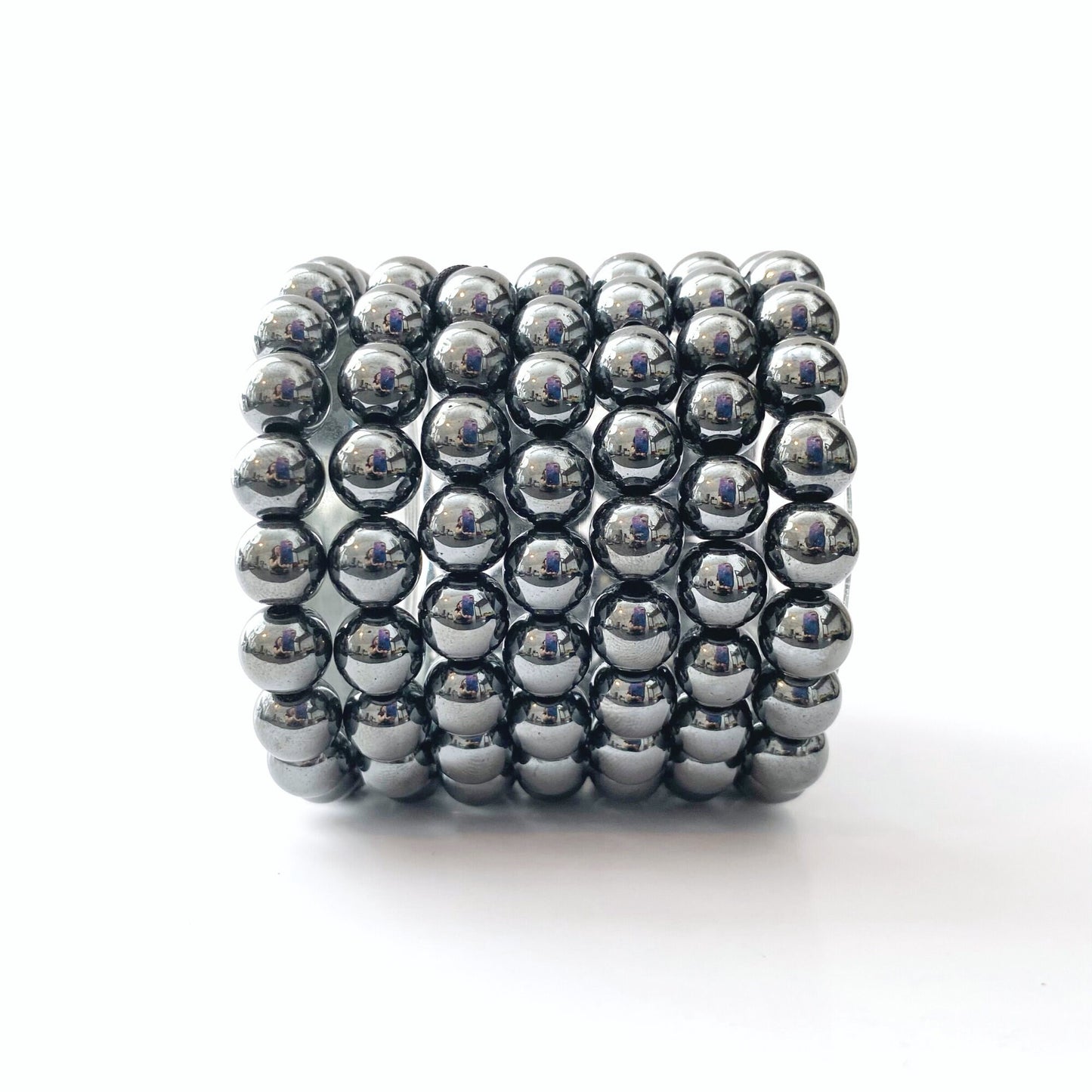 10mm Hematite Beaded Bracelet