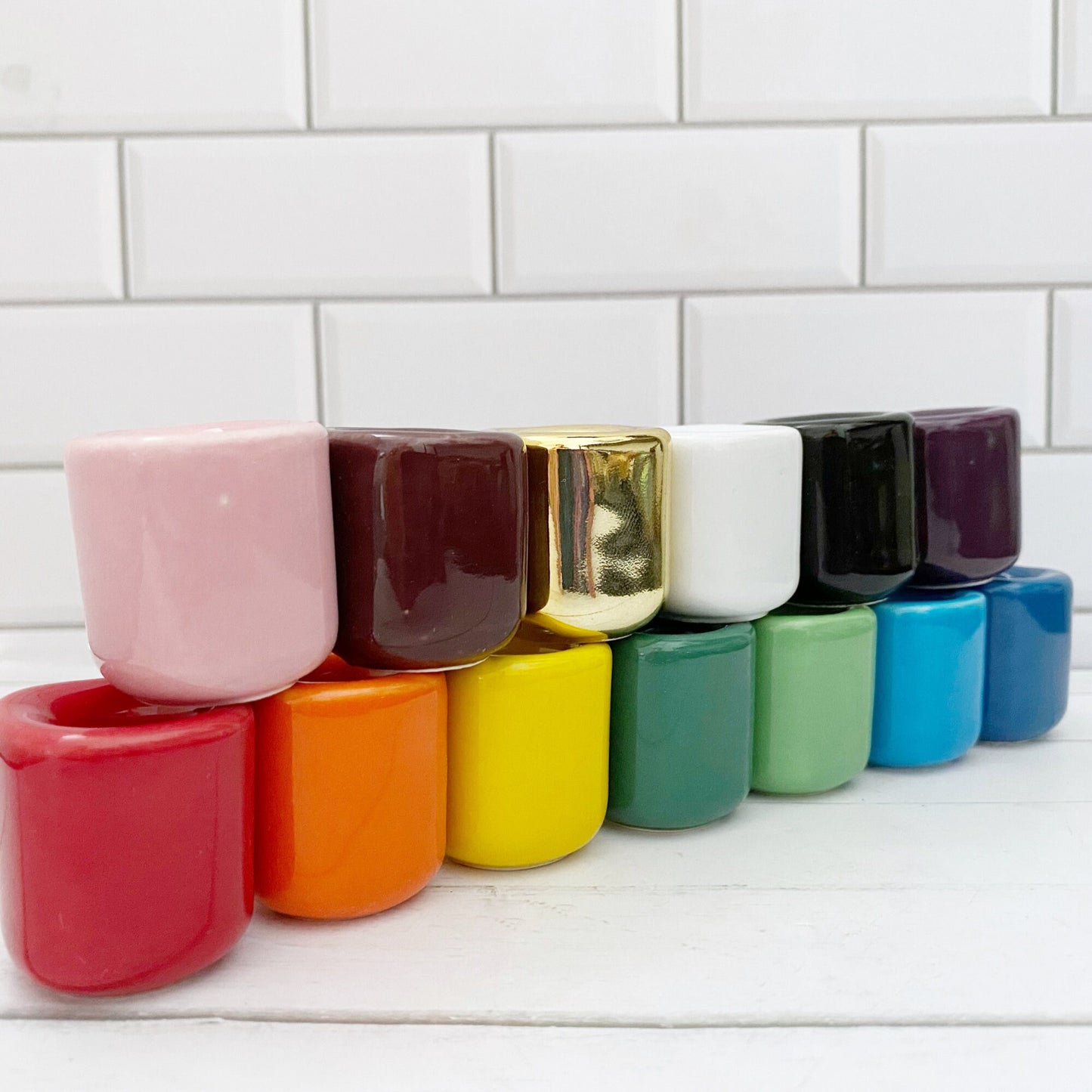 Ceramic Candle Holders for Chime Ritual Candles (14 Colors)