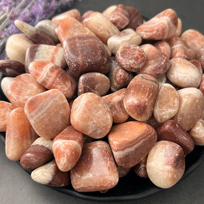 Red Aragonite Tumbled Stones