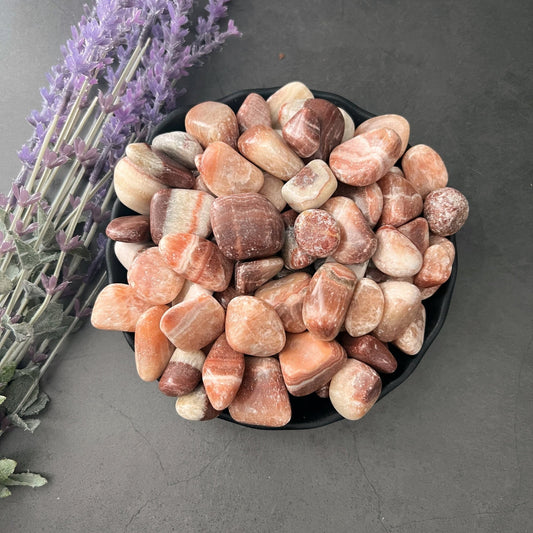 Red Aragonite Tumbled Stones