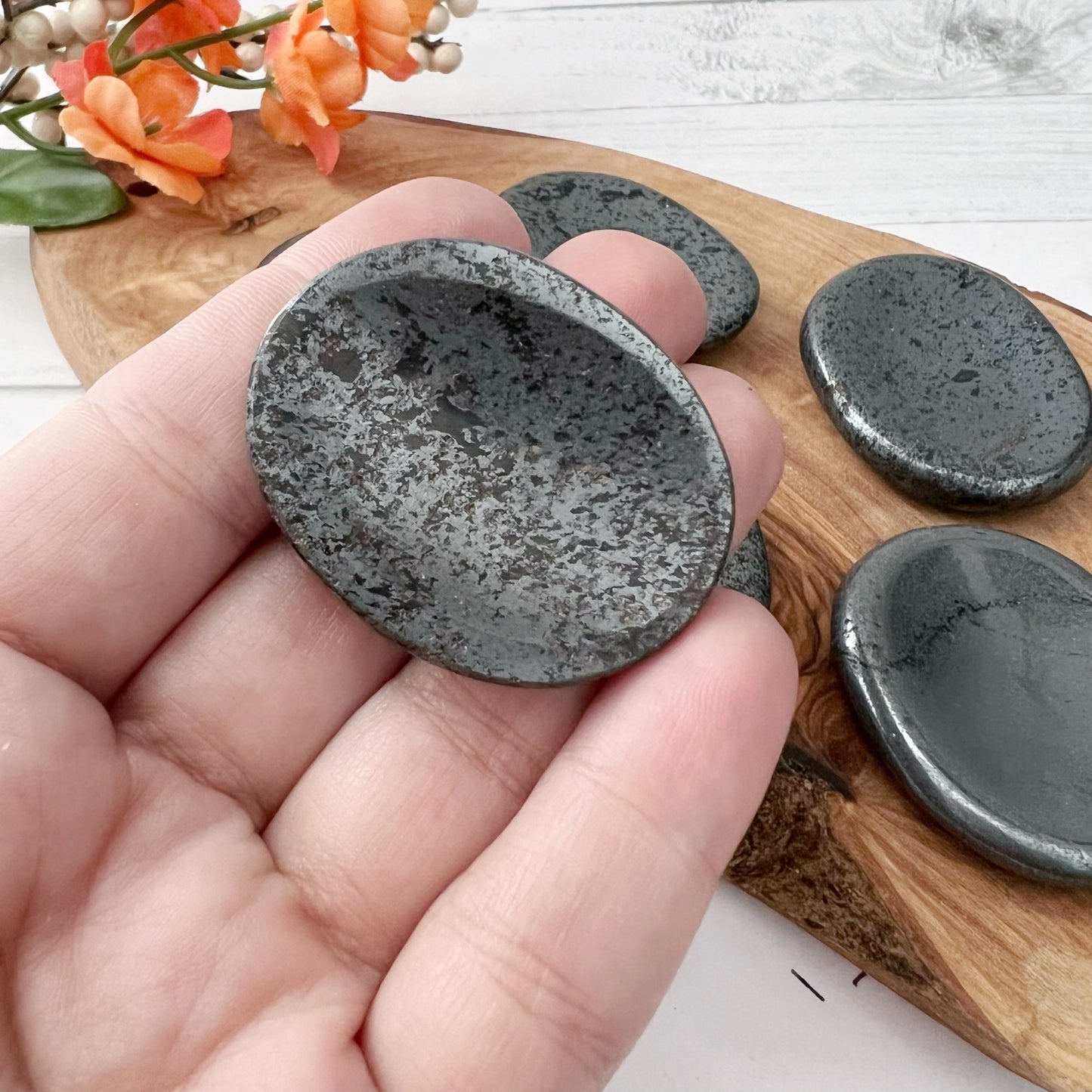 Hematite Worry Stone