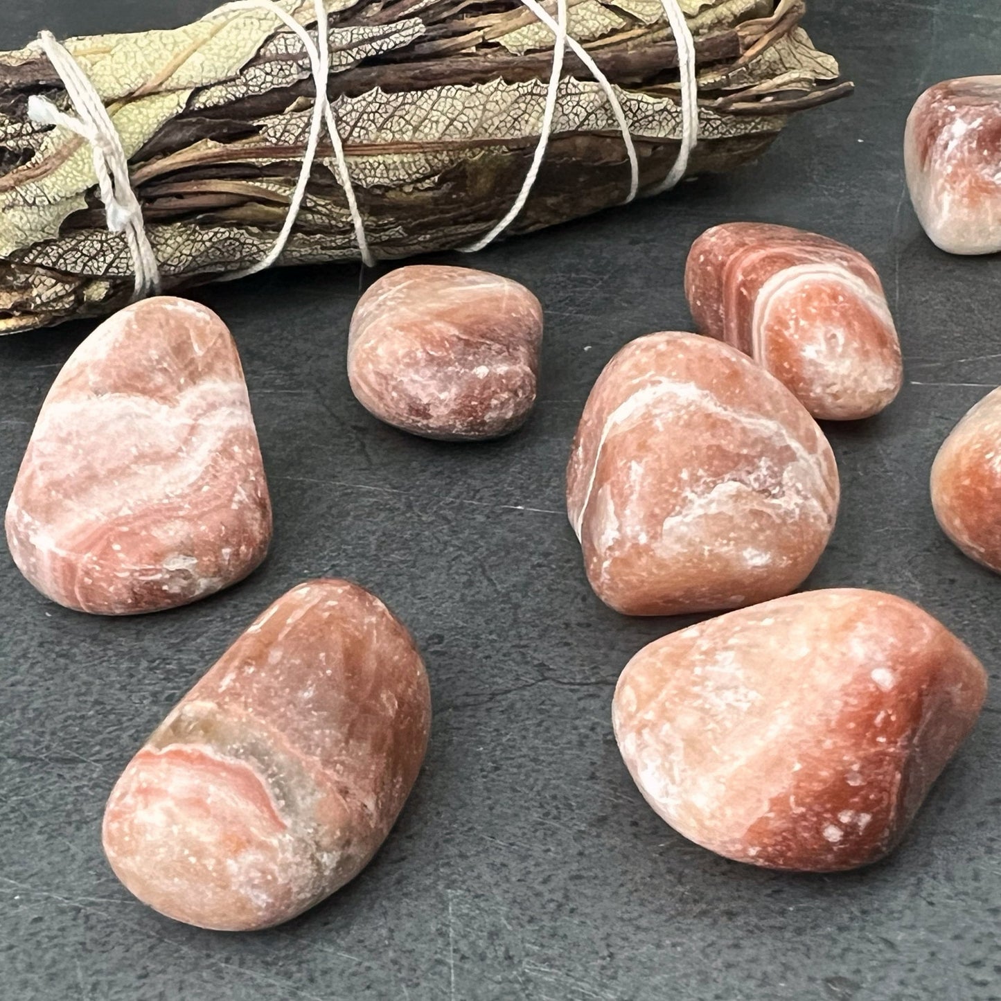 Red Aragonite Tumbled Stones