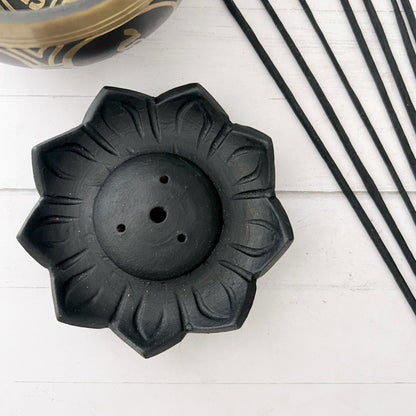 Black Lotus Incense Holder