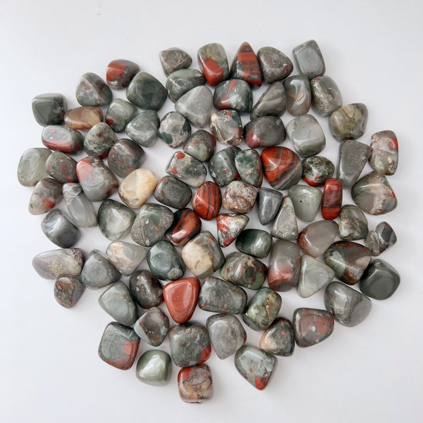 Seftonite (African Bloodstone) Tumbled Stones