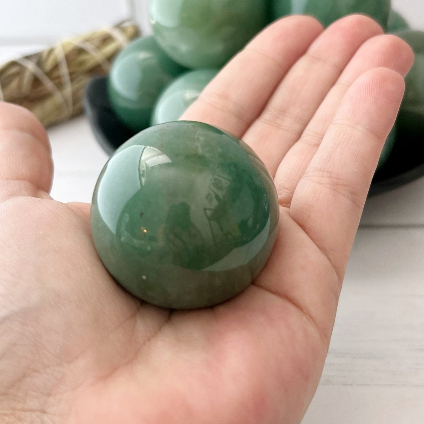 40mm Green Aventurine Sphere