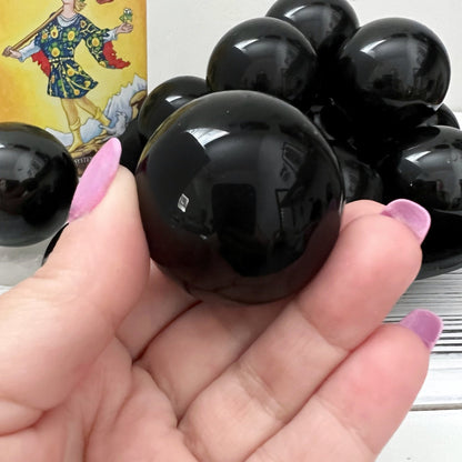 40mm Obsidian Crystal Ball