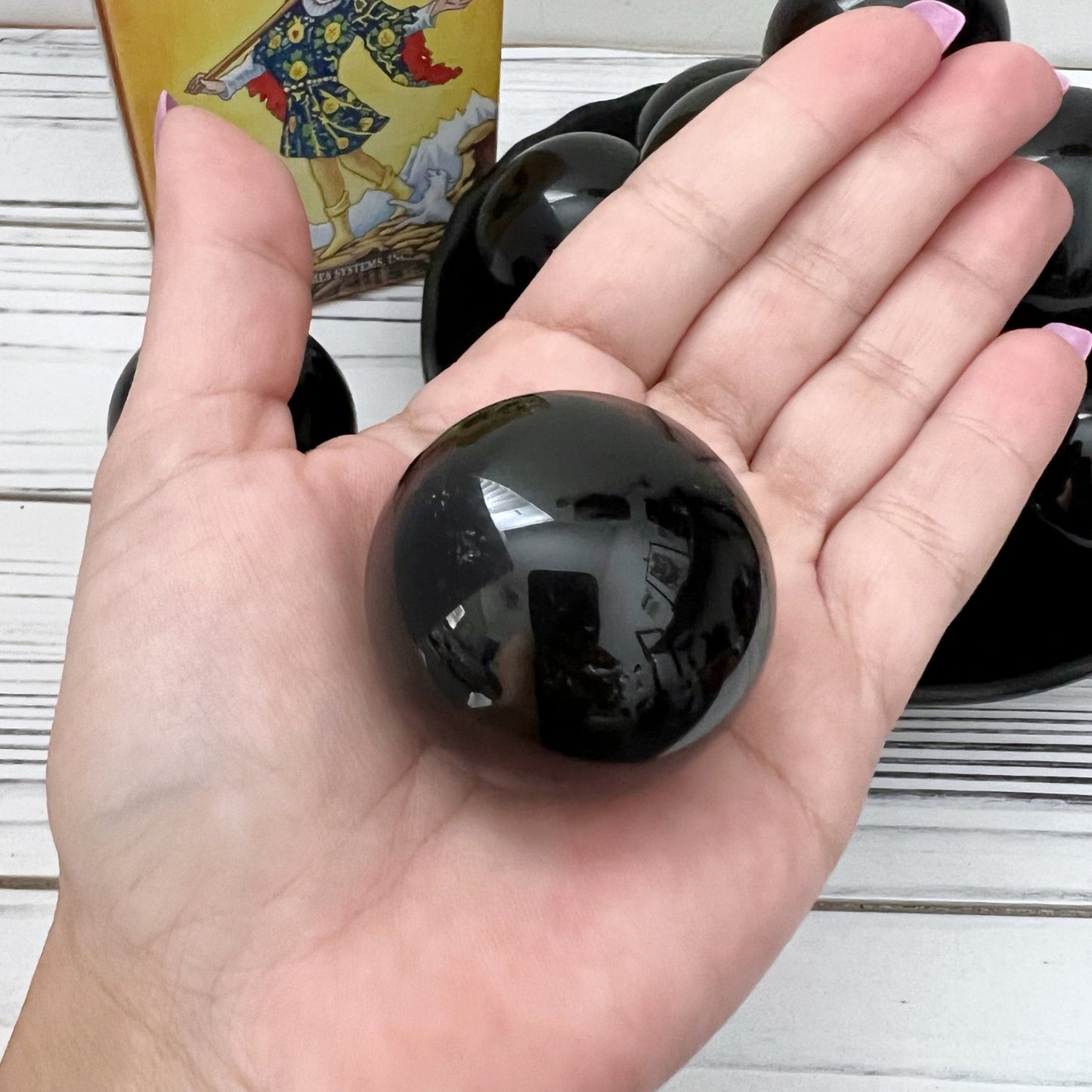 40mm Obsidian Crystal Ball