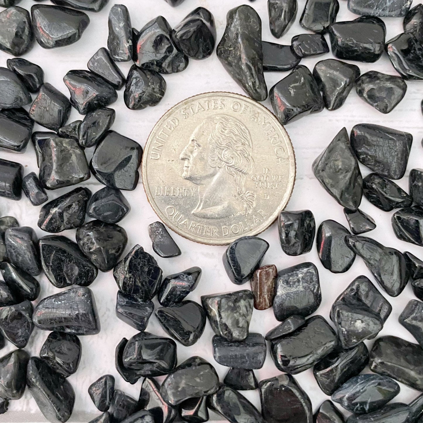 Black Tourmaline Crystal Chips