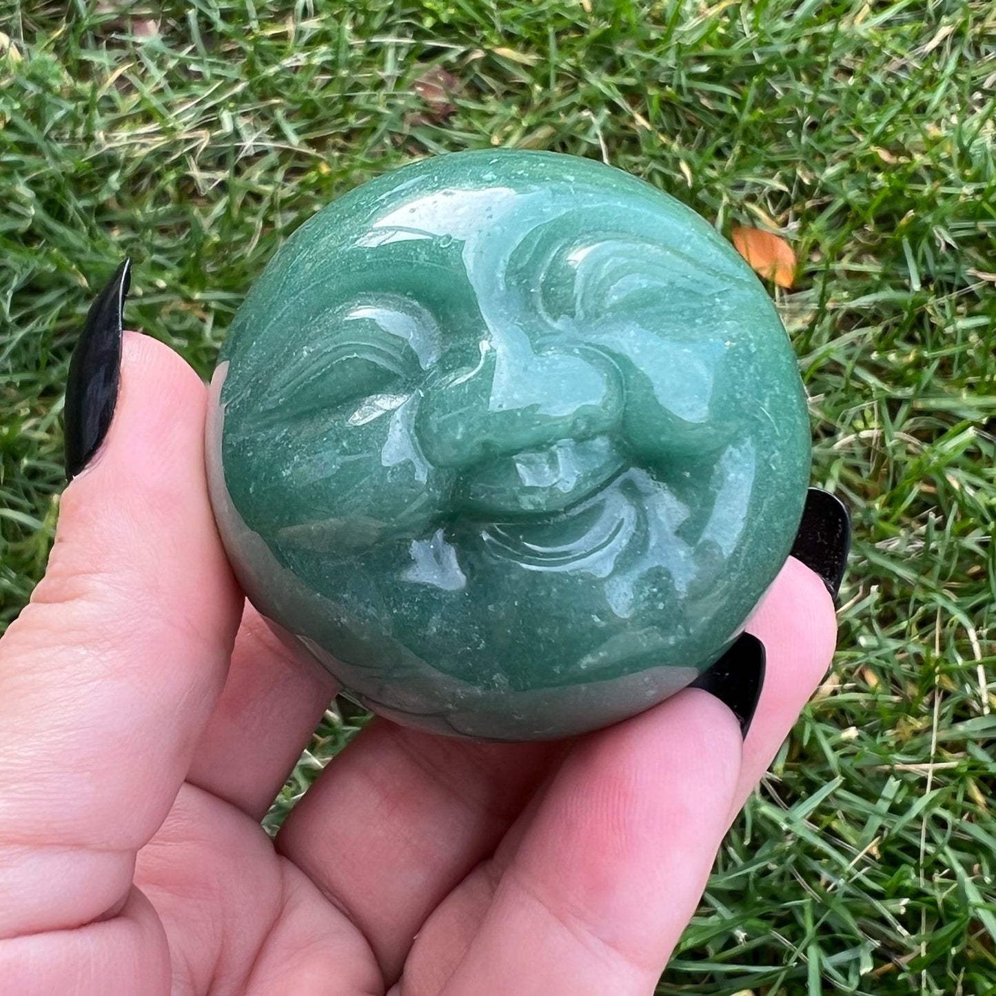 2" Man on the Moon / Buddha Carved Moon