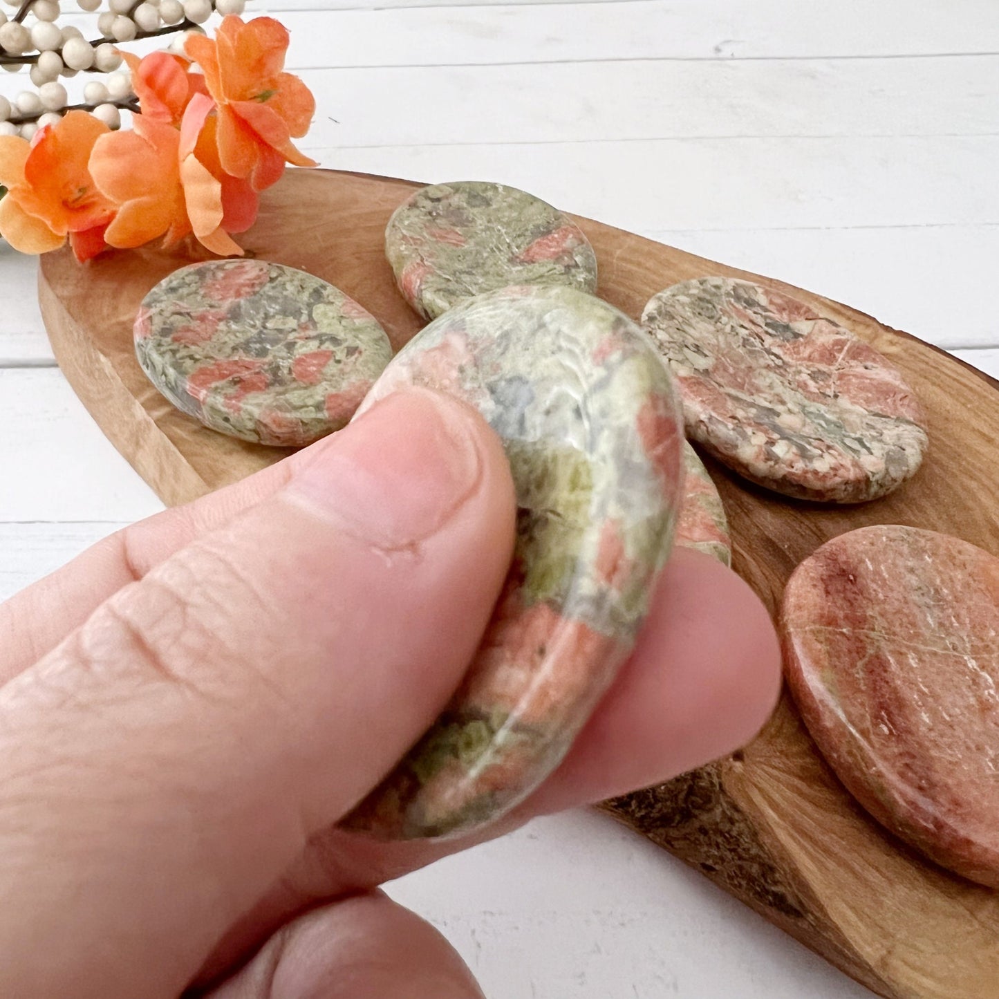 Unakite Worry Stone