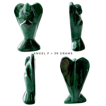 2" Genuine Malachite Angel