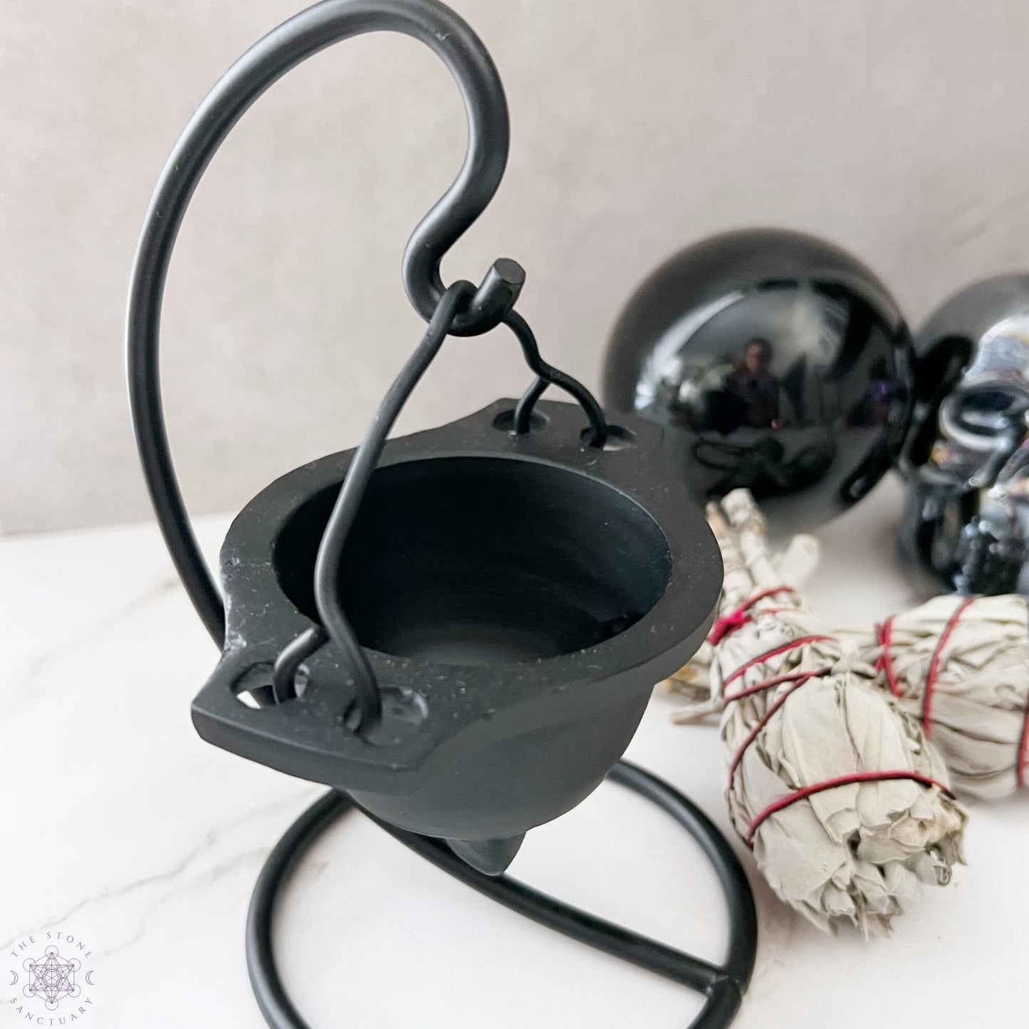 Mini Cast Iron Cauldron with Stand