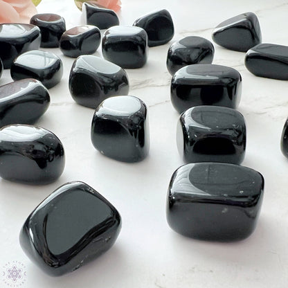 Black Obsidian Tumbled Stones