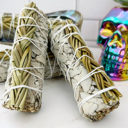 Organic White Sage with Sweetgrass